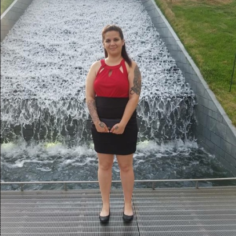 Cute black and red dress